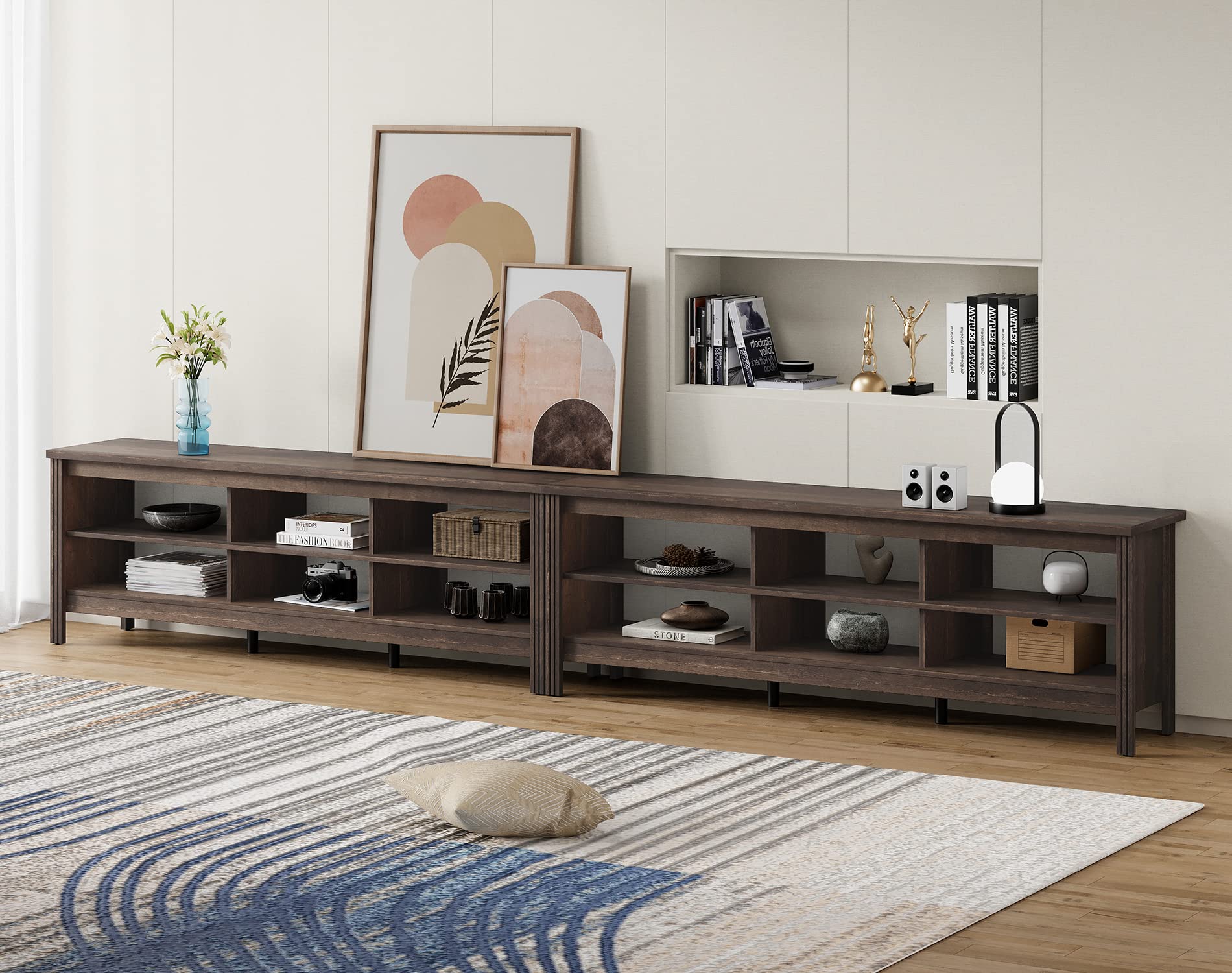Amazon.com: WAMPAT Classic TV Stand for 100 Inch TV, Espresso